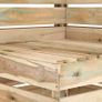 Piece Garden Lounge Set Green Impregnated Pinewood Image 6