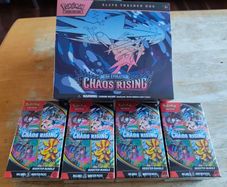 Pokemon Tcg Mega Evolution Chaos Rising ETB Plus X4 Chaos Rising booster bundle boxes