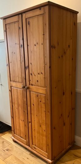 Pine Wardrobe - double door