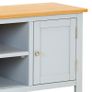 TV Cabinet 120x35x48 cm Solid Oak Wood Image 8