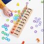Jaques of London Wooden "Count & Stack" Montessori Educational Toy Image 3