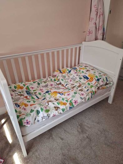 Wooden cot bed