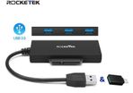 Rocketek USB 3.1 (Type-A & Type-C) USB 3.0 Hub & External SATA III 2.5