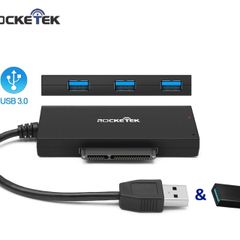 Rocketek USB 3.1 (Type-A & Type-C) USB 3.0 Hub & External SATA III 2.5" SSD/HDD Adapter (Brand New/Warranty)