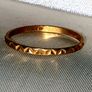 Vintage Hallmarked 9k Yellow Gold Geometric Ring Image 8