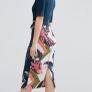 Ted Baker Midi Dress - Navy Floral - Size 3 UK 12 - RRP 195 Image 2