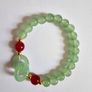 Brand New Green Beaded Stretch Bracelet Image 2