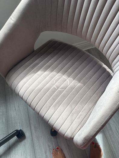 Velvet office chair