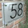 Custom made any size bespoke Modern Contemporary Property Number Door Sign Plaque Image 2