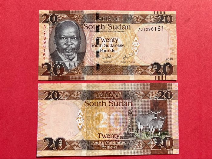 South Sudan  20 Pounds  2016 ( Uncirculated ) Pick 13b.