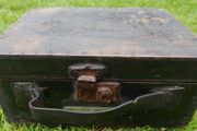 Vintage Suitcase from the 1940s, Wooden Travel Case