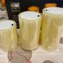 Set Of 3 Vanilla Scented Flameless Led Candles Image 3