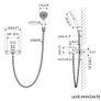 Auralum Chrome Bathtub Mixer Tap, Hand Held Shower Adjustable Holder And Shower Hose Image 8