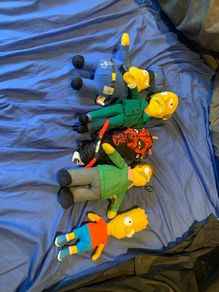 Collectible simpsons plushies