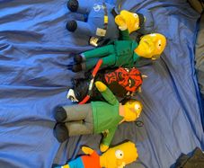 Collectible simpsons plushies
