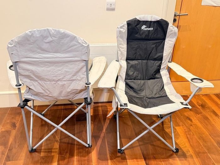 2x SUNMER Deluxe Padded Camping Chairs