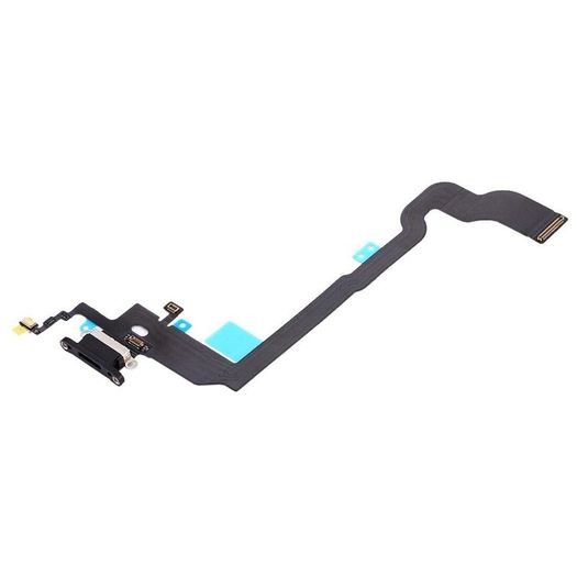 For Apple iPhone X Charging Port Dock Connector Microphone Flex Cable Black New - FHT03IPCP
