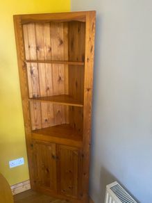 pine corner kitchen unit