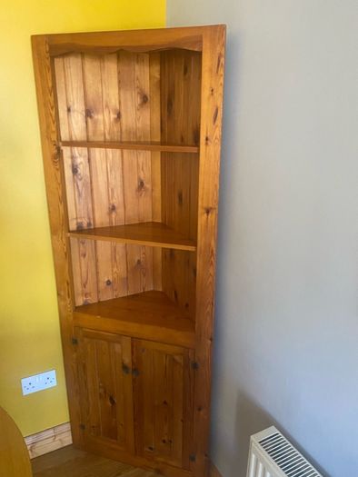 pine corner kitchen unit