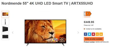 Nordmende 55" 4k Uhd Led Smart Tv | Artx55uhd