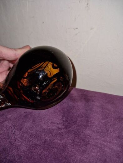 Hand blown glass Hen figure