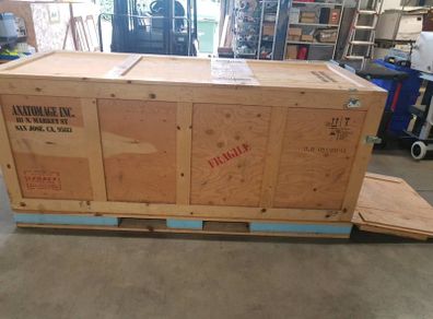 Large wooden storage crate. Multipurpose crate