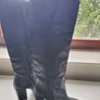 Zara Leather Knee High Boots Image 3