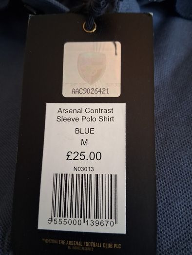 Arsenal Polo Shirts. Not An Arsenal Jersey. Official Arsenal Football Club Merch. Buy One Or Both. Collect In Dublin Or Receive Via Post.