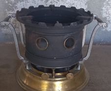 ANTIQUE  le Tropique twin wick burner camping stove working Brass and metall