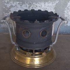 ANTIQUE  le Tropique twin wick burner camping stove working Brass and metall