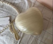 Simone Rocha Pearl Heart bag