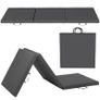 Foldable 3-panel gymnastics yoga pilates fitness mat with handles synthetic cover 180 x 60 x 5cm gray Image 4