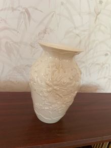 Belleek ivory porcelain vase