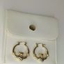 Gold tone claddagh earrings Image 3