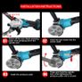 125MM Brushless Electric Angle Grinder 4 Speed Cutting Machine DIY Woodworking Power Tool For Makita 18V Battery Image 8