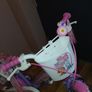 Girls 16 Inch paw patrol bike and helmet Image 4