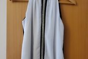Italian Brand Artigli Black &amp; White Embellished Top