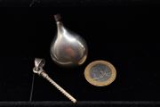 Vintage sterling silver teardrop perfume snuff pendant