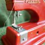 Antique Toy Sewing Machine Red Vulcan 1950s Display JAPAN JP Image 6
