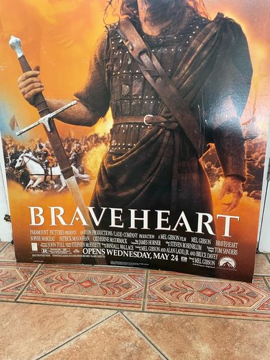 Braveheart Original 1995 Large Movie Display Poster