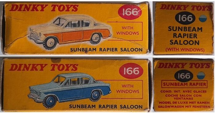 Diecast Vintage Dinky Toys Sunbeam Rapier - Near Mint Original Condition/Very Good Box