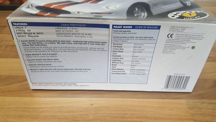 Revell Shelby series 1 1/25 model kit