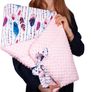 Beautiful handmade 3 in1 baby swaddle wrap, blanket and baby mat Image 3