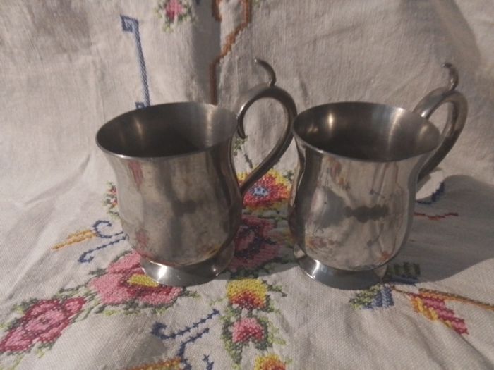Two Irish Pewter Cups