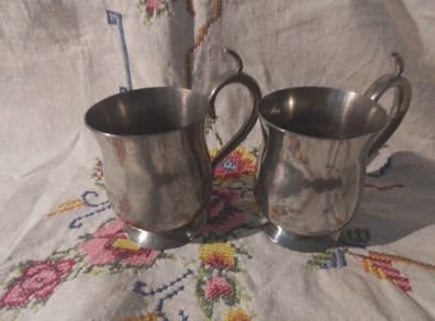Two Irish Pewter Cups