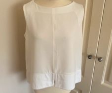 Uterque cream white size 12 top