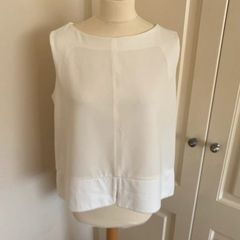 Uterque cream white size 12 top