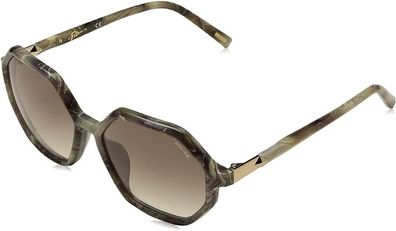 Police Unisex SPLF37 Sunglasses, Gray, Tortoise Shell Design