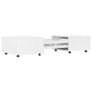 Coffee Table High Gloss White 120x60x35 cm Image 3
