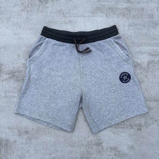Grey Converse Patch Fleece Shorts